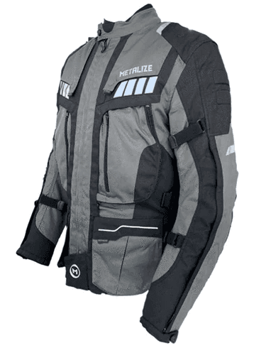 Metalize Mens 440 Textile Jacket - Dark Grey XL-2XL